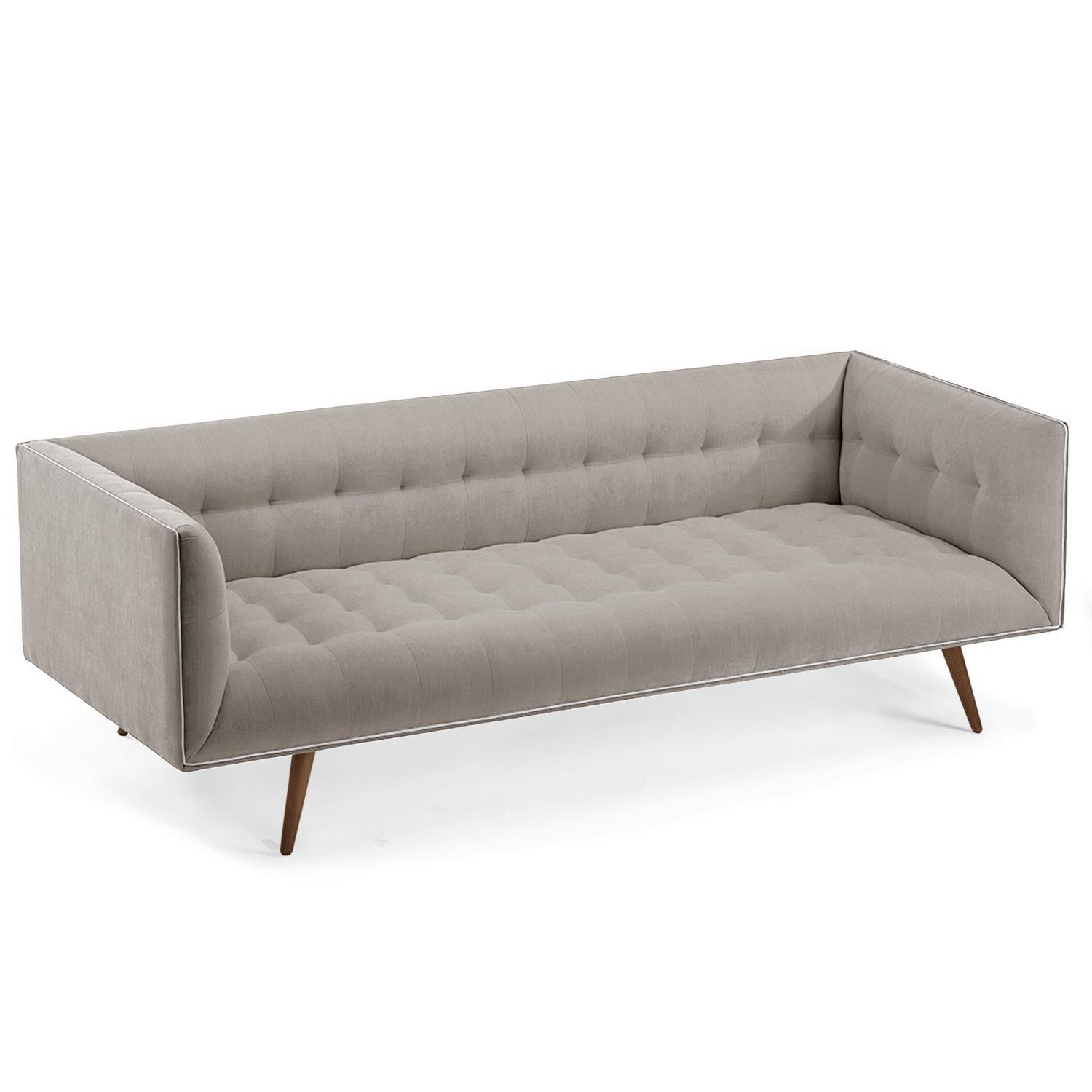 Metal Dust Sofa, Medium with Beech Brown For Sale