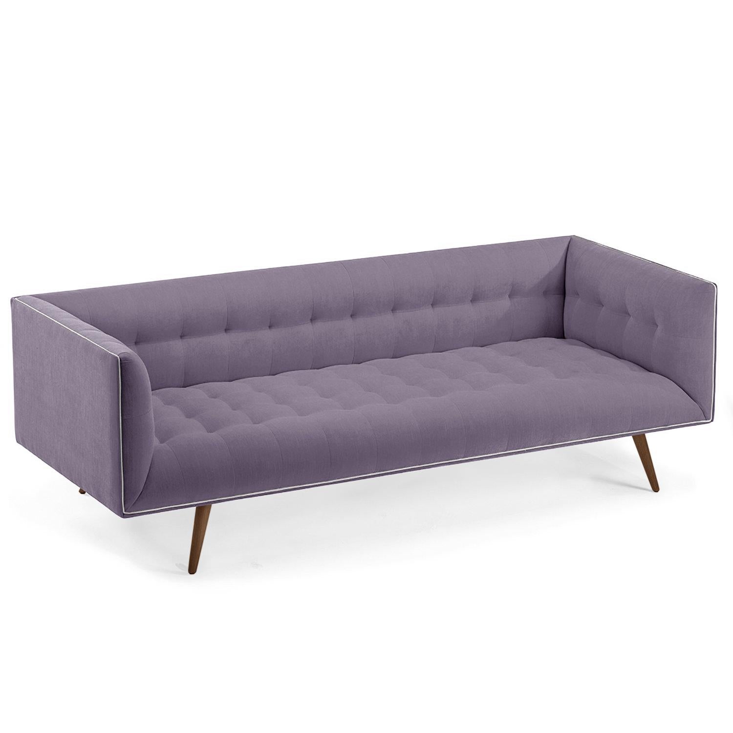 Metal Dust Sofa, Medium with Beech Brown For Sale