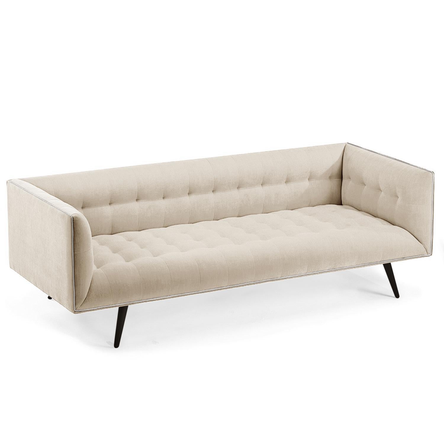 Dust Sofa, Medium mit Buchen-Ebenholz-Ebenholz (Portugiesisch) im Angebot