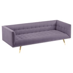 Dust Sofa, Medium with Natural Light Oak - Polished Brass
