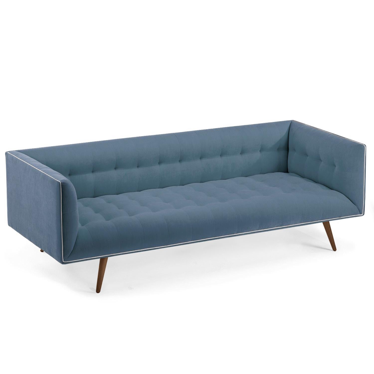 Metal Dust Sofa, Small with Beech Brown For Sale