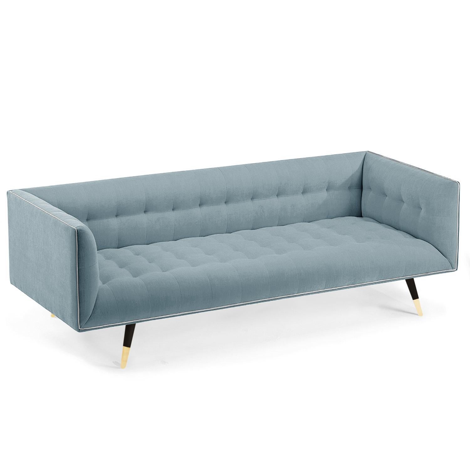 Sofa Dust avec ébène de hêtre - Laiton poli en vente 5