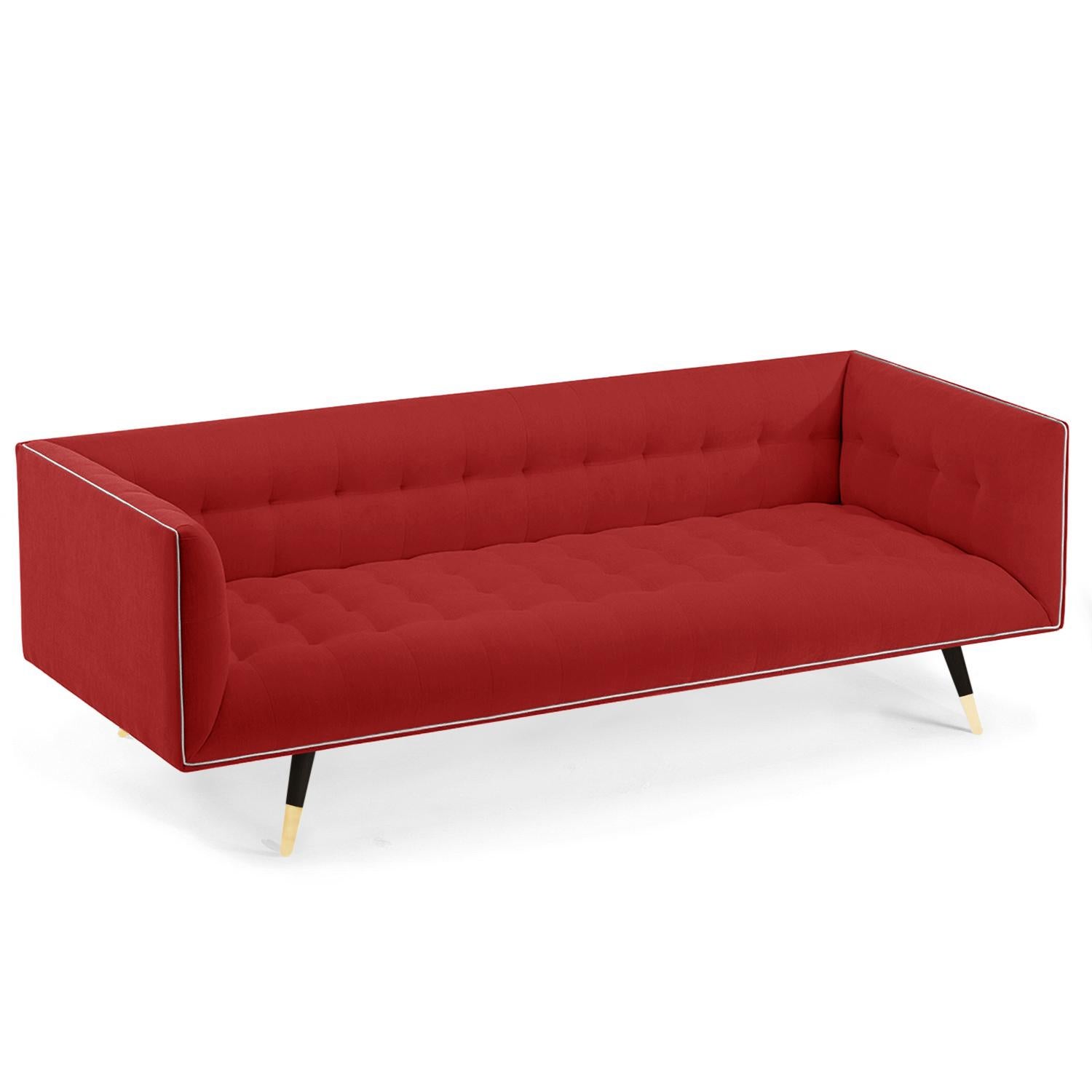 Sofa Dust avec ébène de hêtre - Laiton poli en vente 7