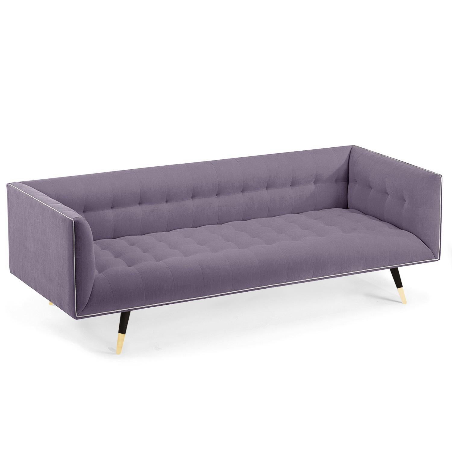 Sofa Dust avec ébène de hêtre - Laiton poli en vente 3