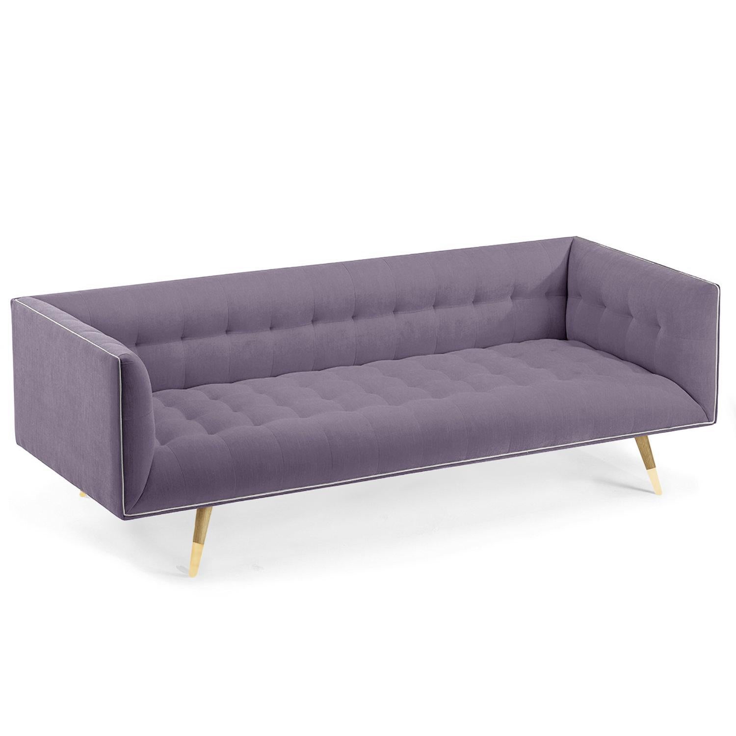 Sofa Dust avec chêne clair naturel - Laiton poli en vente 2