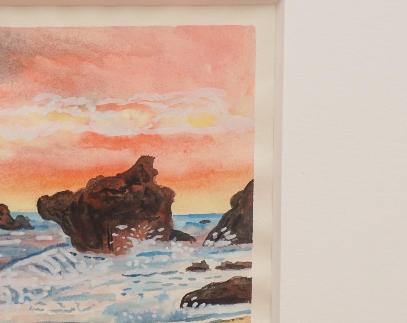Dustin Cox, „El Matador“, Aquarellgemälde im Zustand „Gut“ im Angebot in Hudson, NY