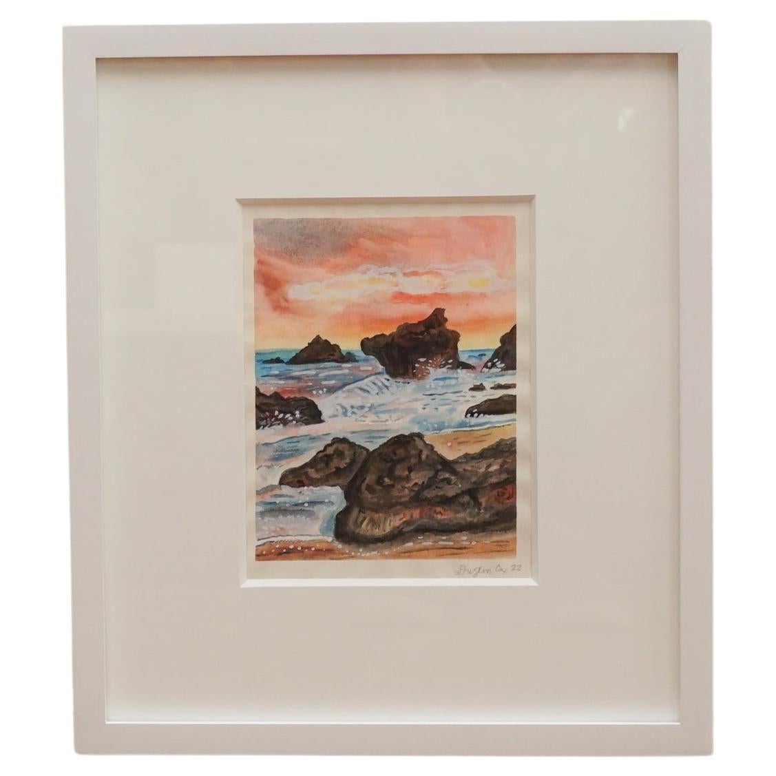 Dustin Cox, "El Matador" Watercolor painting
