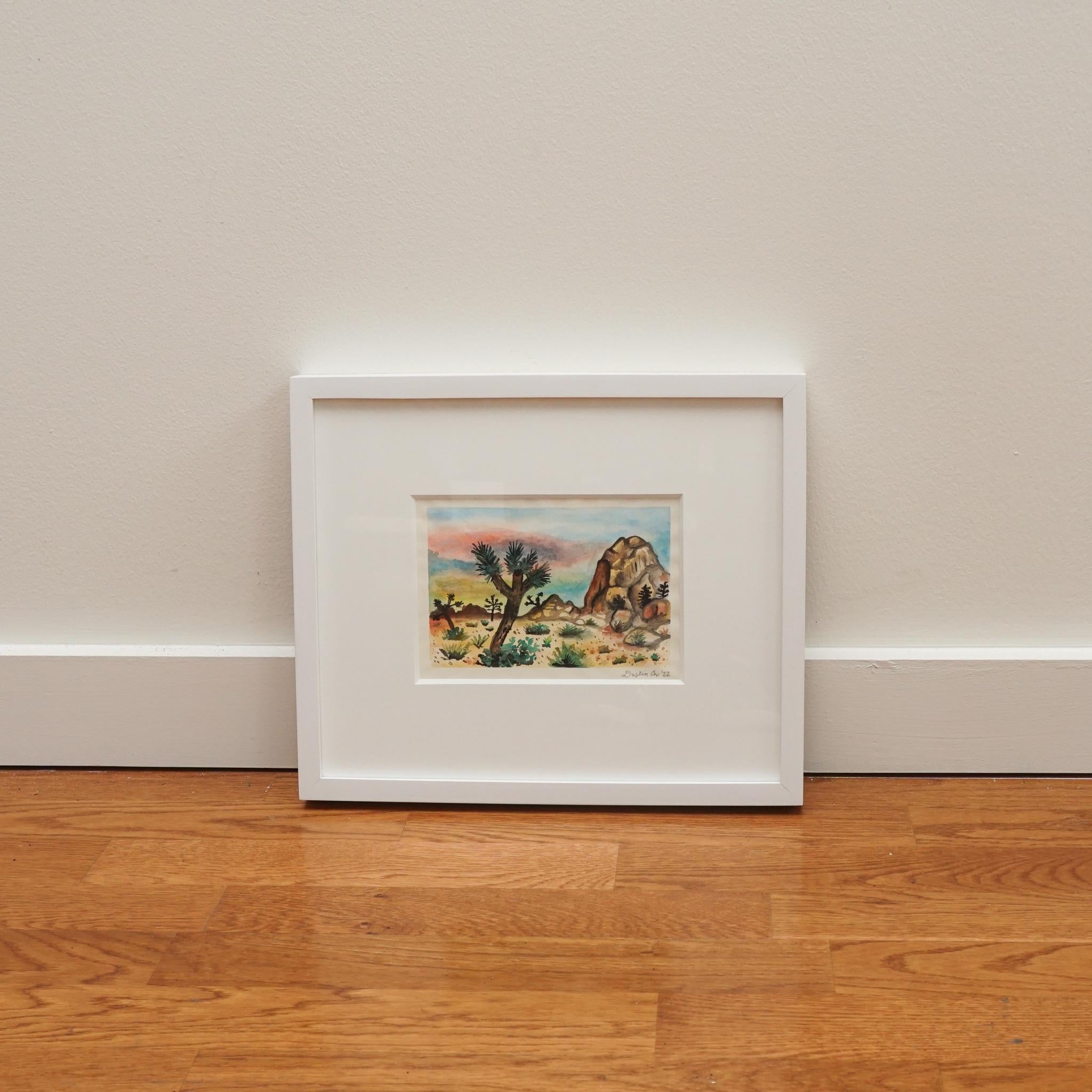Dustin Cox „Joshua-Baum“ Aquarellgemälde (Kanadisch) im Angebot