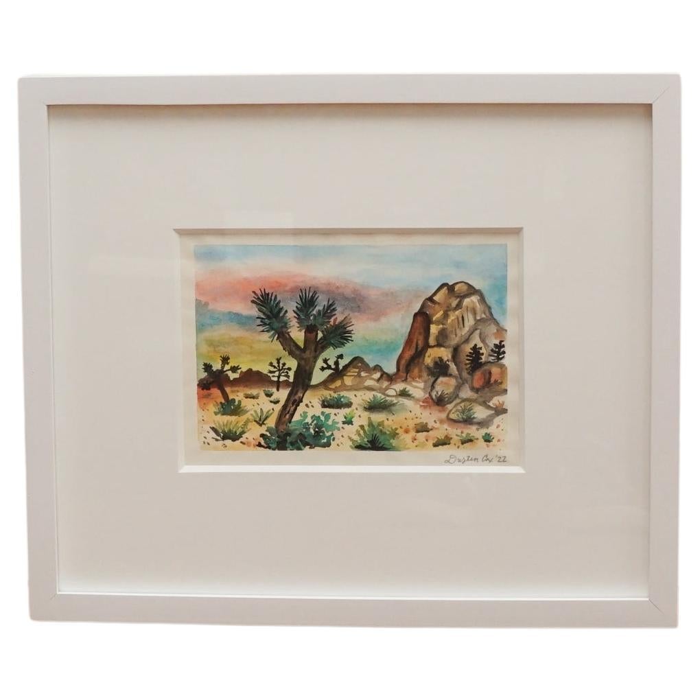Dustin Cox "Joshua Tree" watercolor painting