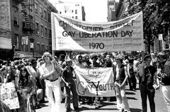 The First Gay Liberation March, NYC, 1970.
