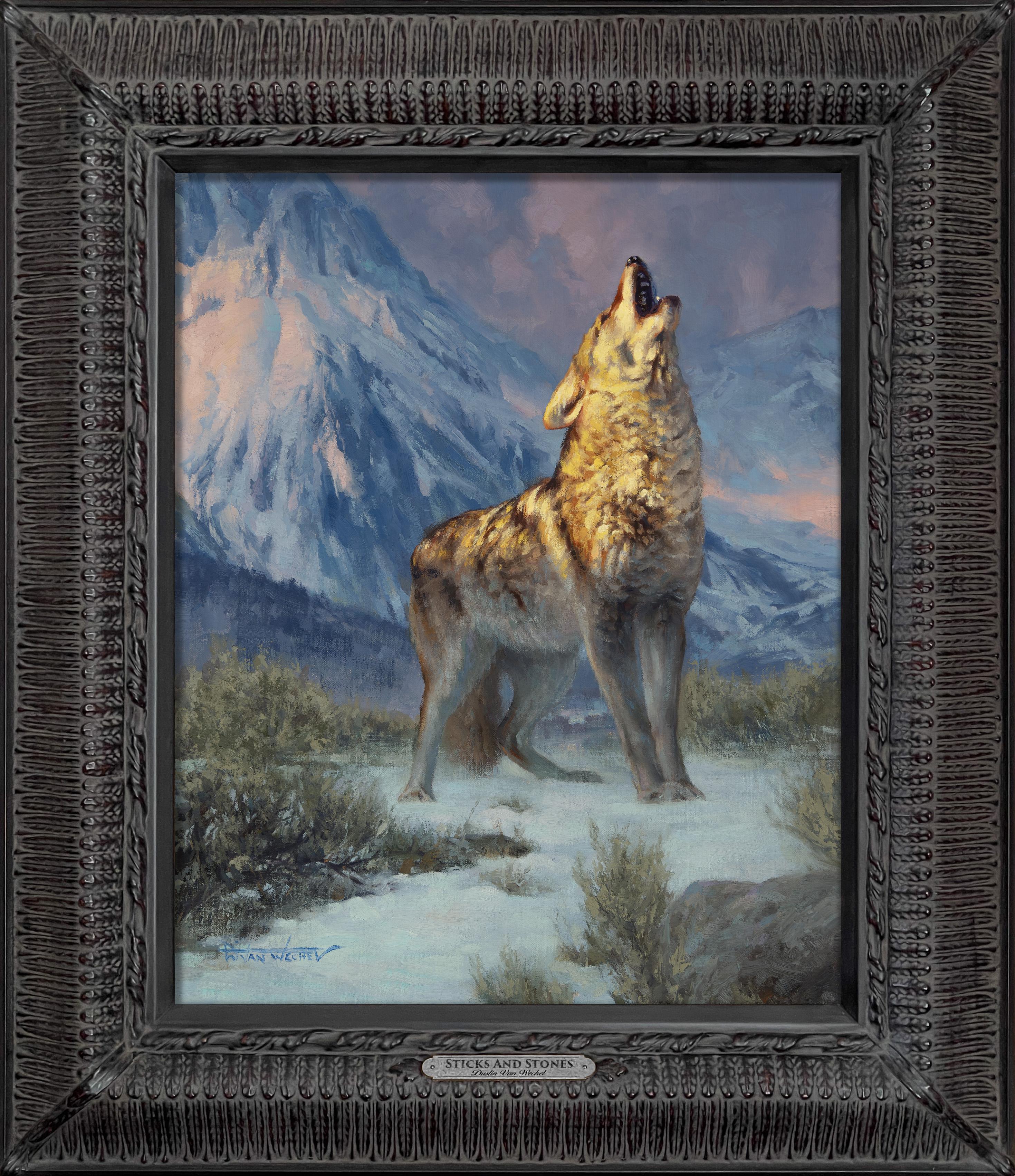 Sticks and Stones (bastoni e pietre) - Painting di Dustin Van Wechel