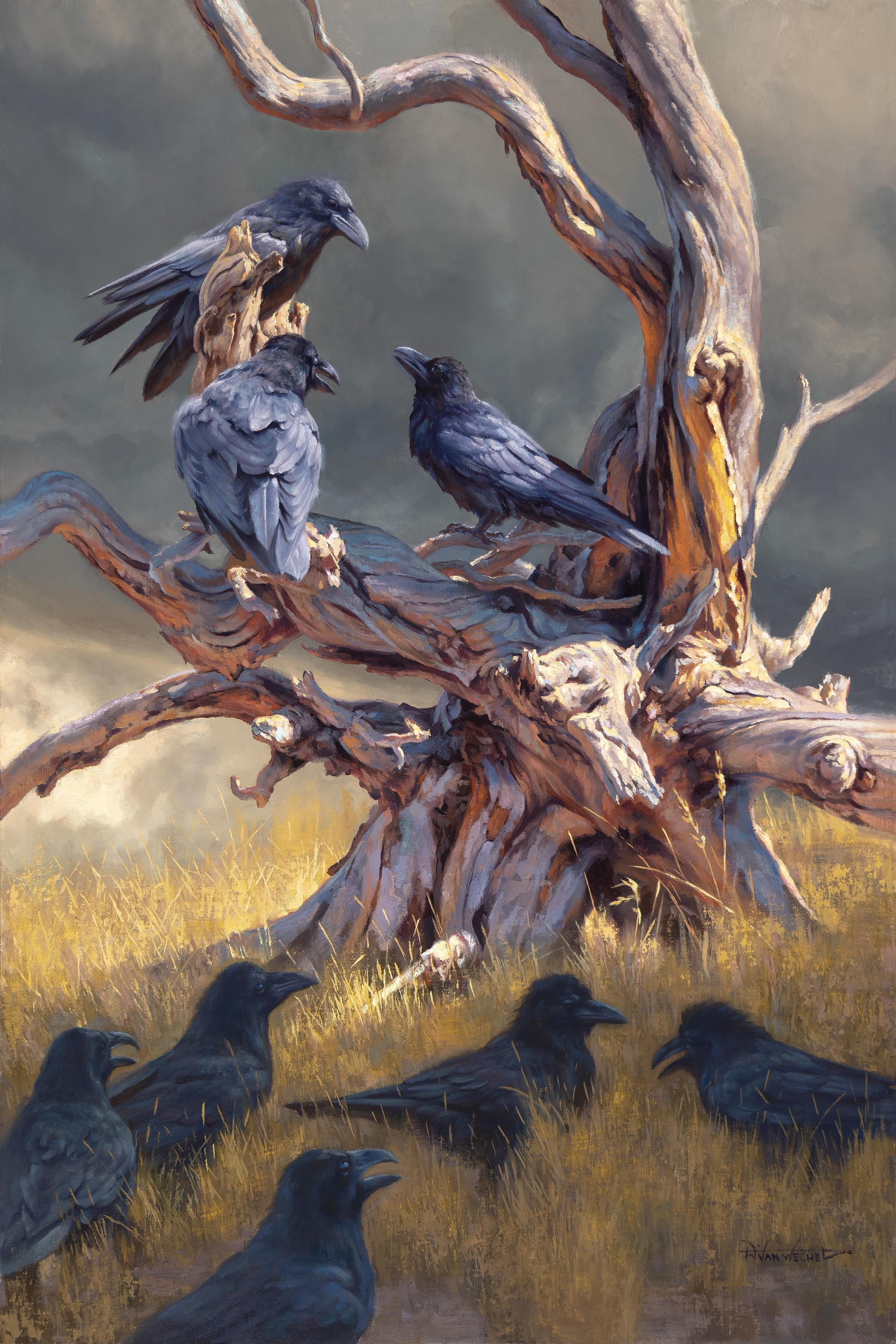 La cospirazione di Ravenswood - Painting Realismo di Dustin Van Wechel