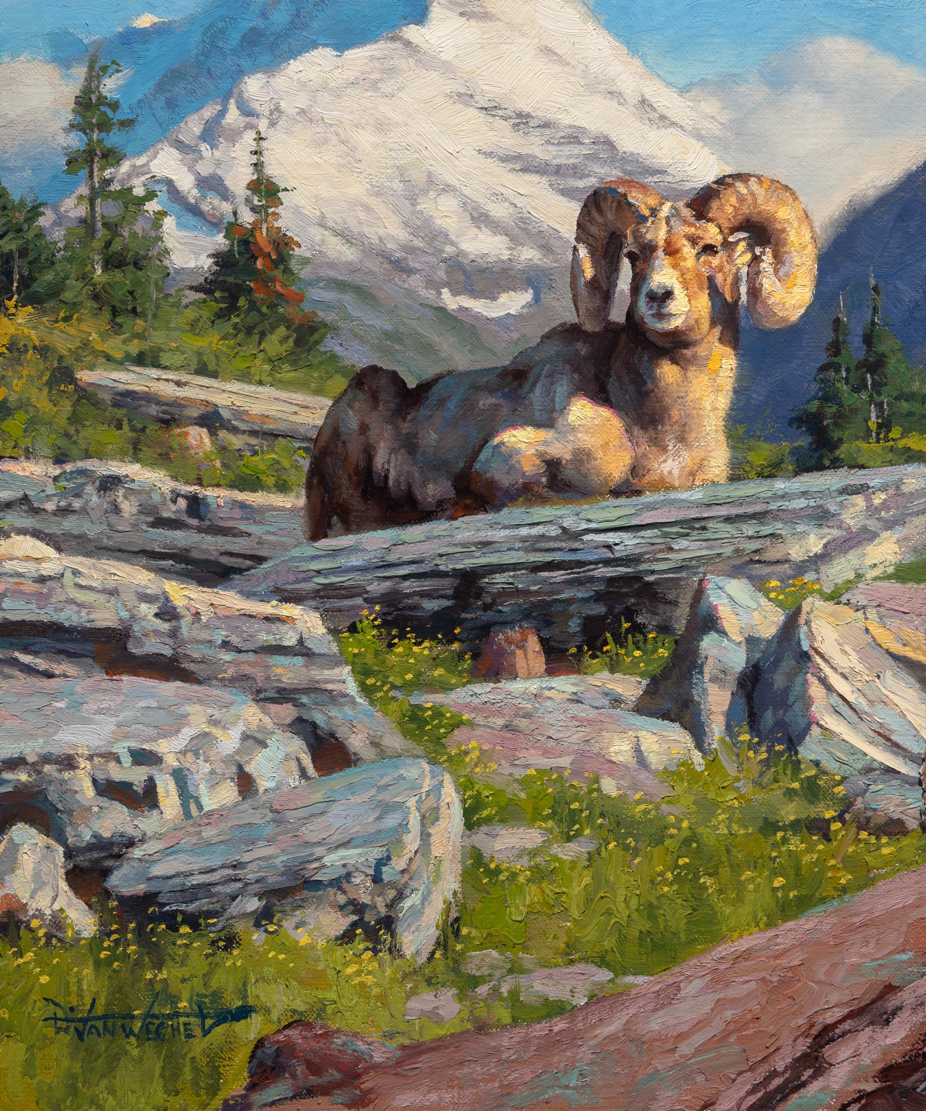 Thunderhead – Painting von Dustin Van Wechel