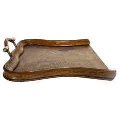 Pelle à poussière en bois et laiton, années 1930