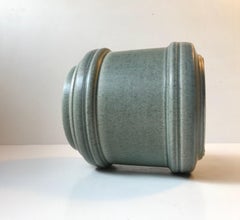 Dusty Blue Ceramic Vase by Einar Johansen, Danish, 1960s