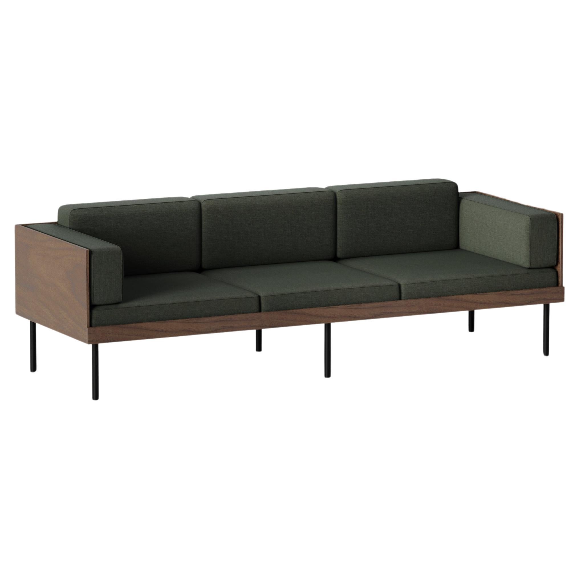 Dusty Green Cut Sofa by Kann Design For Sale