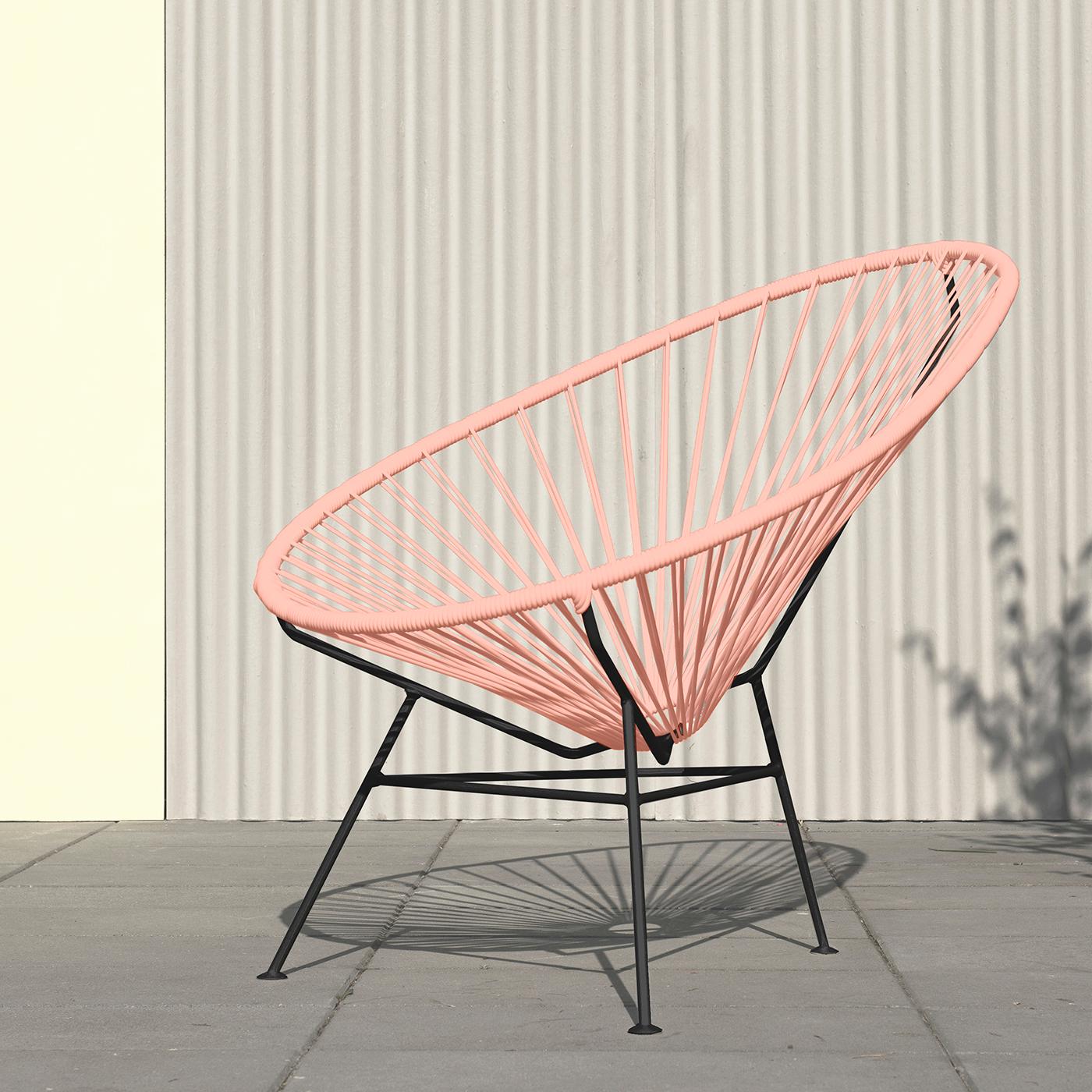 Sedia Acapulco Rosa Polvere di OK Design
Dimensioni: D 110 x L 79 x H 72 cm.
Materiali: Metallo verniciato a polvere, Corde in PVC.

Disponibile con cornice nera, bianca o in acciaio inox.
Disponibile in altri colori. Contattateci.

L'Original