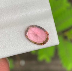Tourmaline rose poussiéreuse : Pierre de naissance naturelle d'octobre, Afrique 3.03 CT