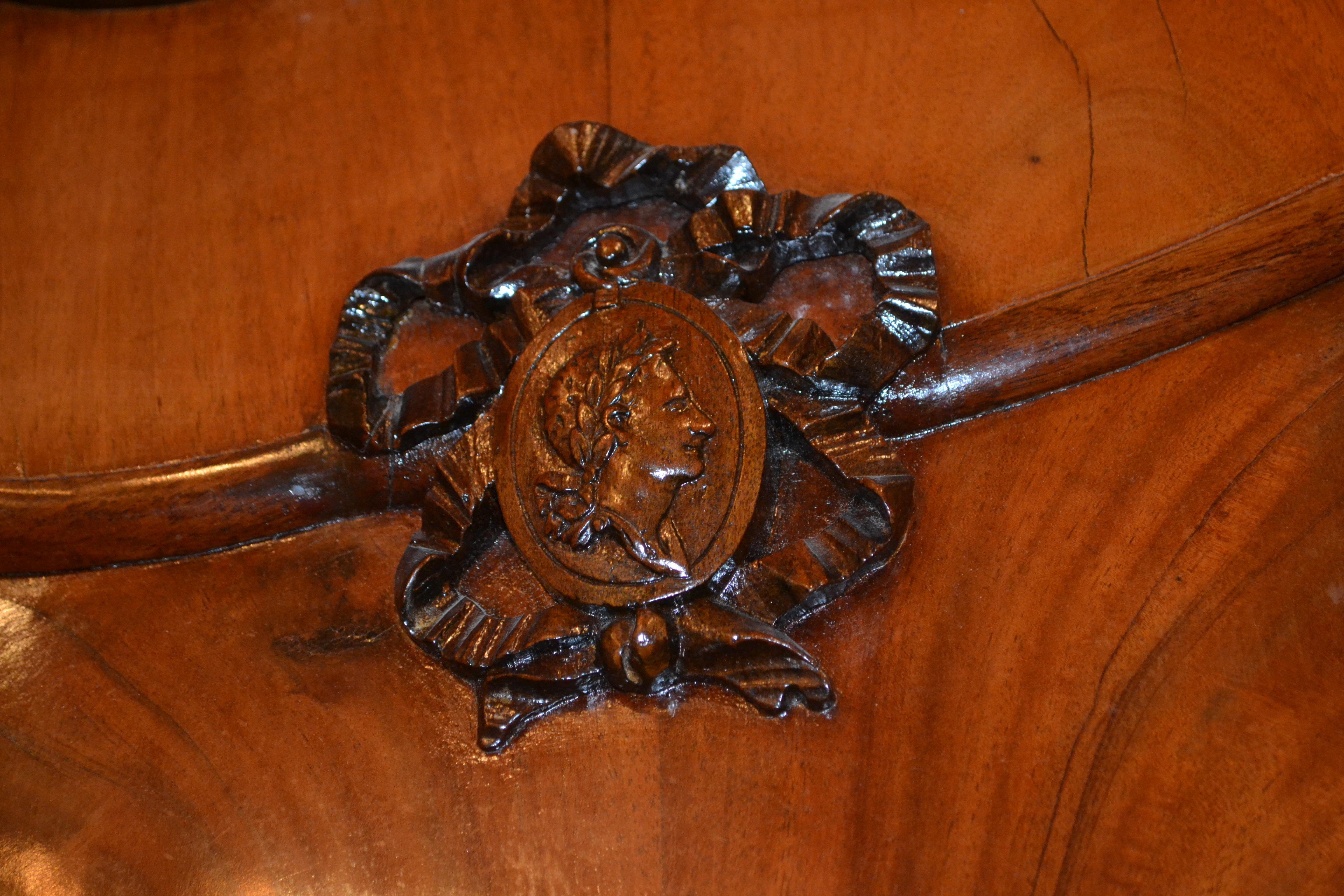  A Dutch Neo Classical 18 Century Mahogany Armoire and Chest of Drawers For Sale 5