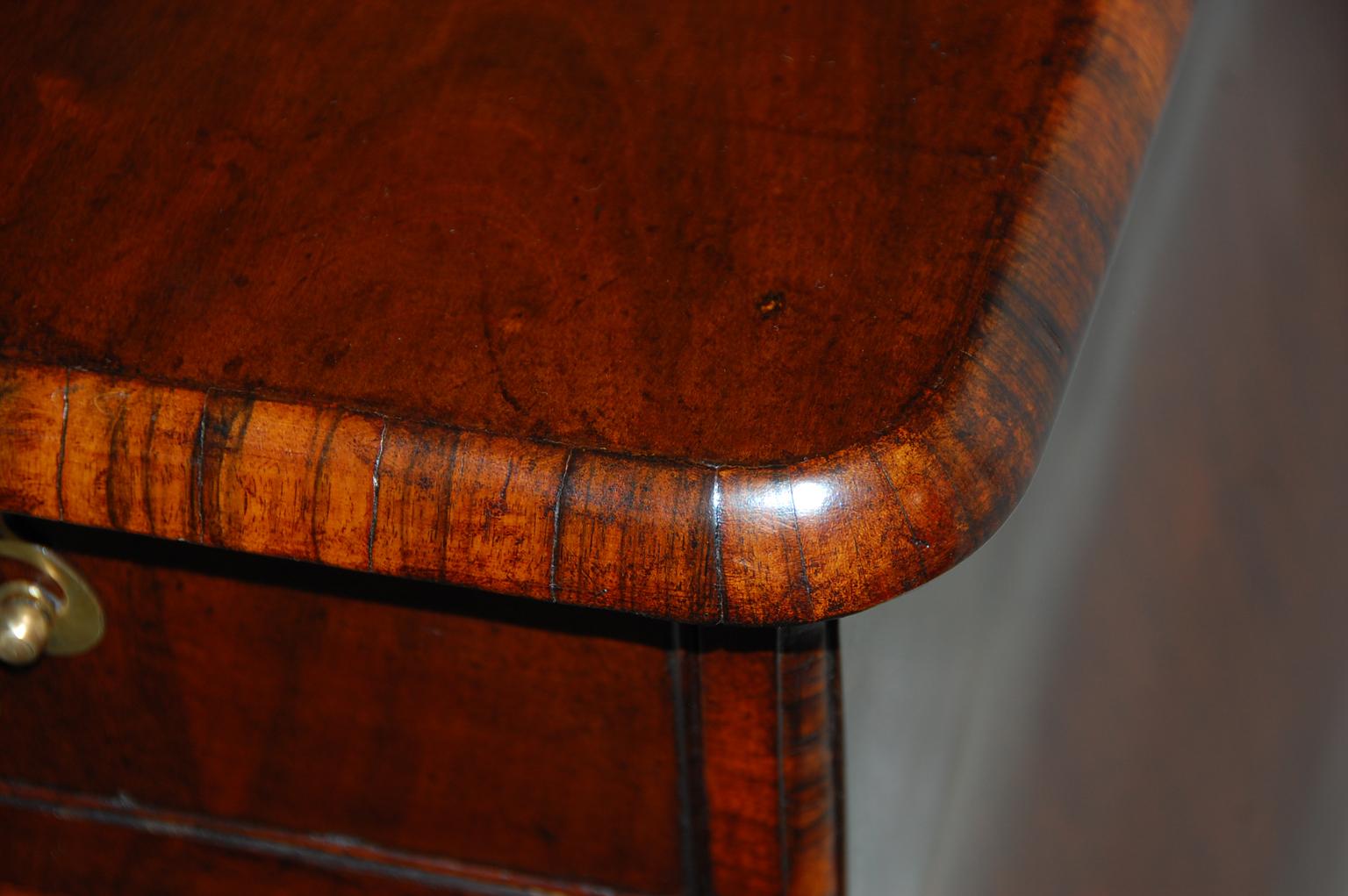 Louis XV Dutch 18th Century Bombay Chest of Drawers in Mahogany and Coromandel