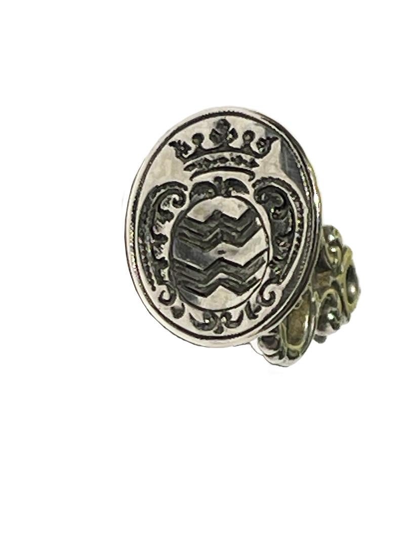 18th Century and Earlier Dutch 18th Century Fob seal with coat of arms For Sale
