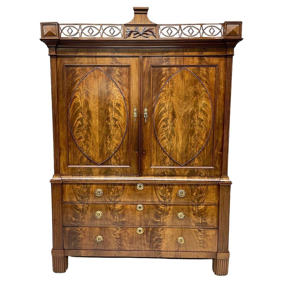 Dutch 18th Century Mahogany Cabinet For Sale