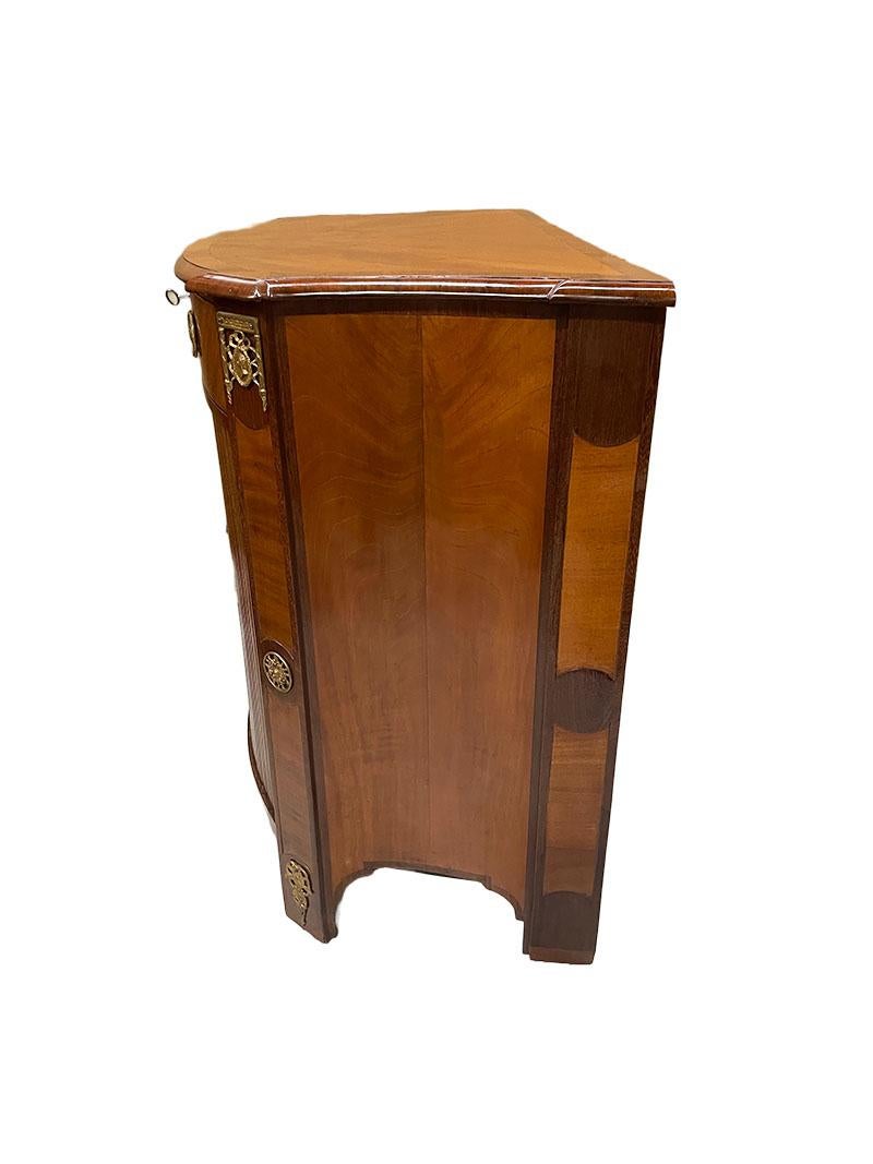 Dutch 18th Century mahogany Tambour door cabinet For Sale 2