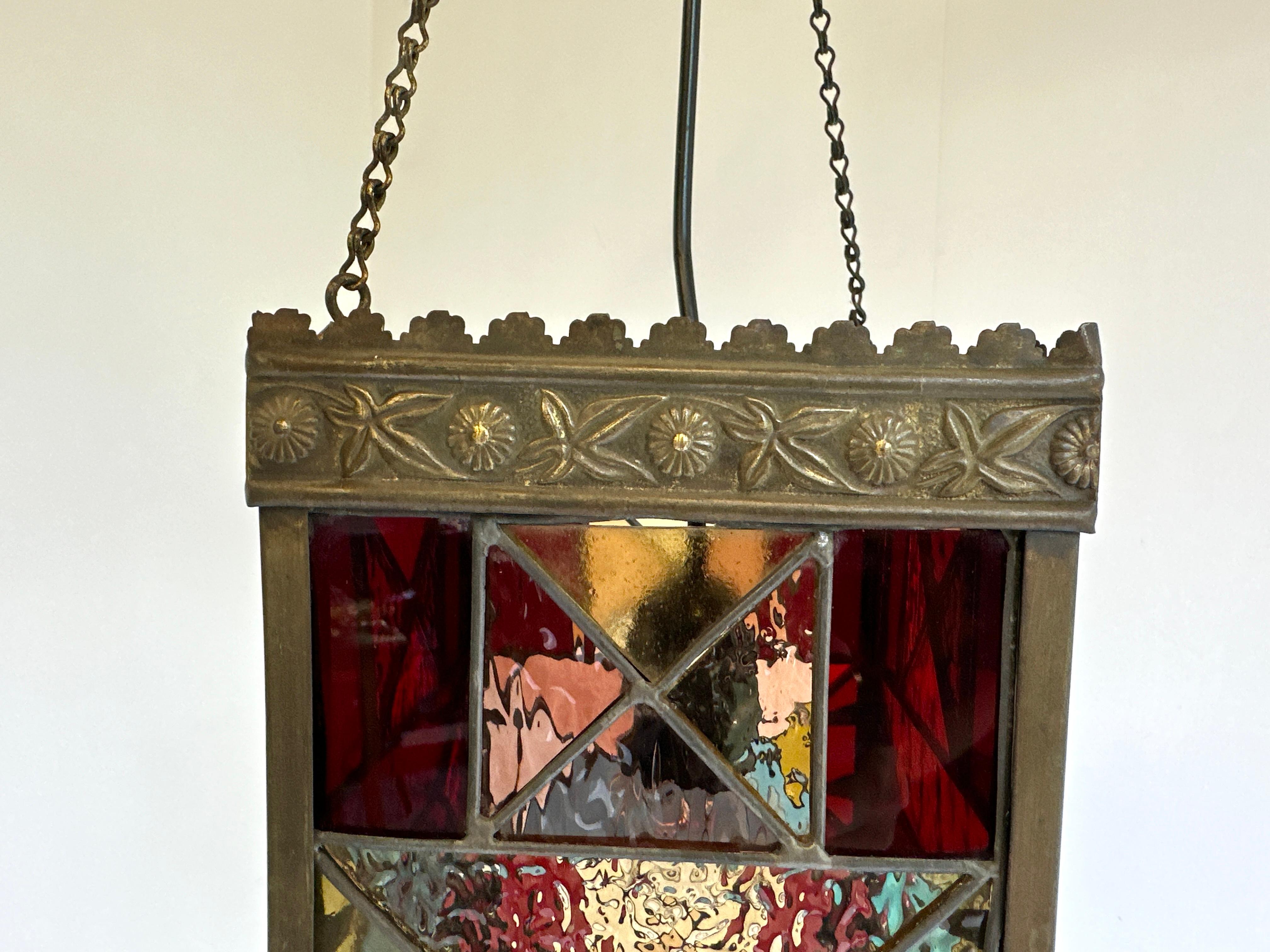 stained glass lantern craft