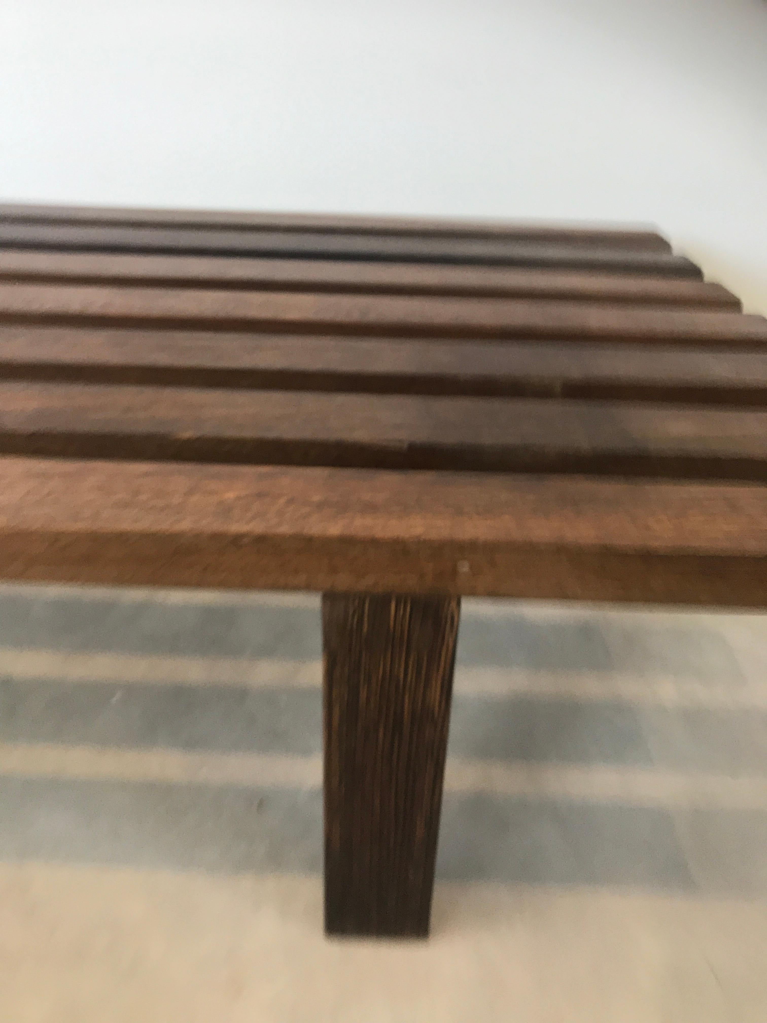 Dutch 1960 Slat Bench Designed by Martin Visser for Stedelijk Museum Amsterdam 1