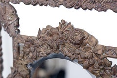 Dutch 19th Century Brass Repousse Cushion Mirror