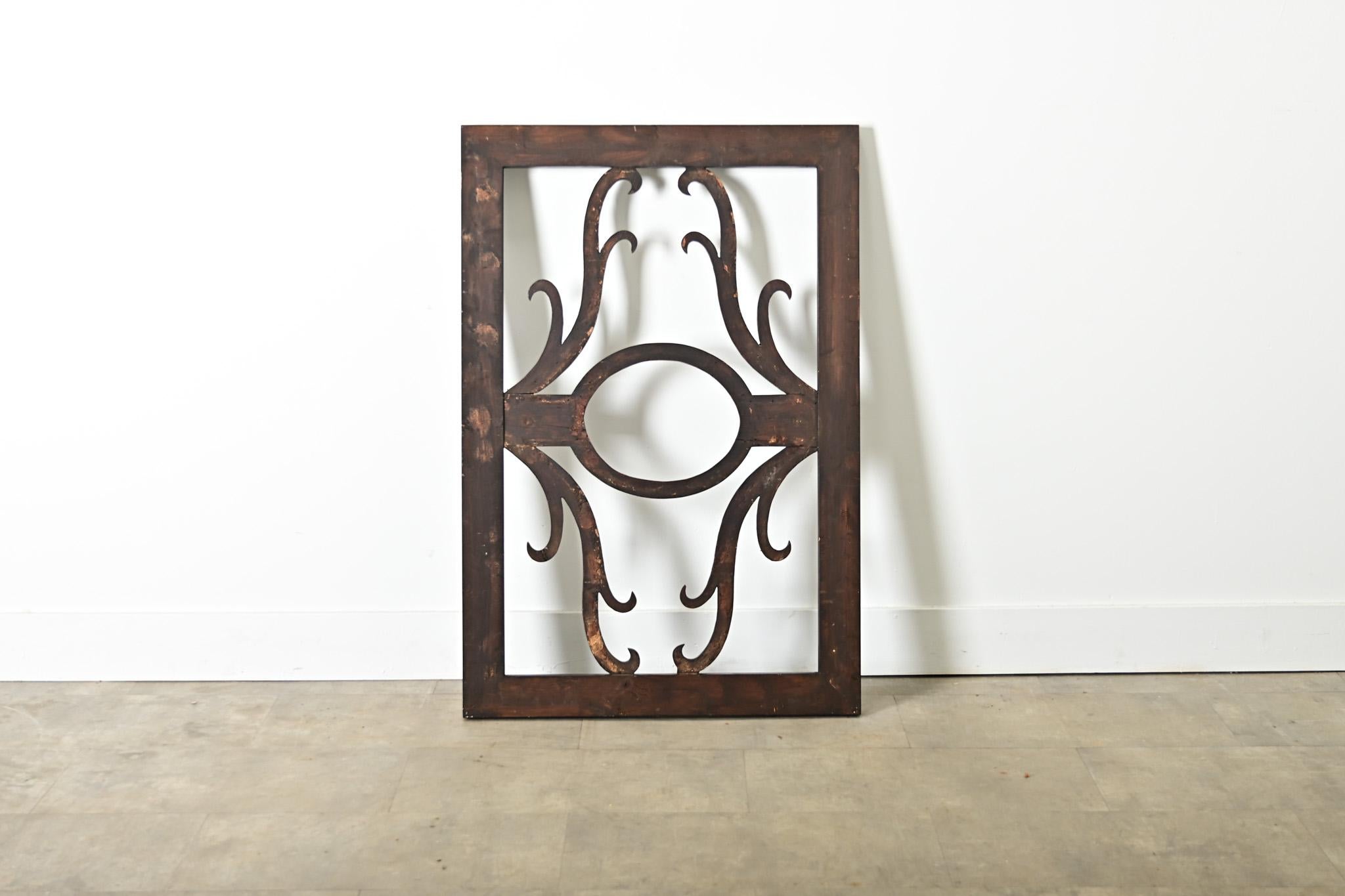 Dutch 19th Century Carved Mahogany Transom For Sale 2