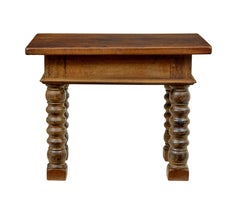 Dutch 19th century carved oak side table