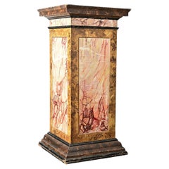 Dutch 19th Century Faux Marble Painted Column