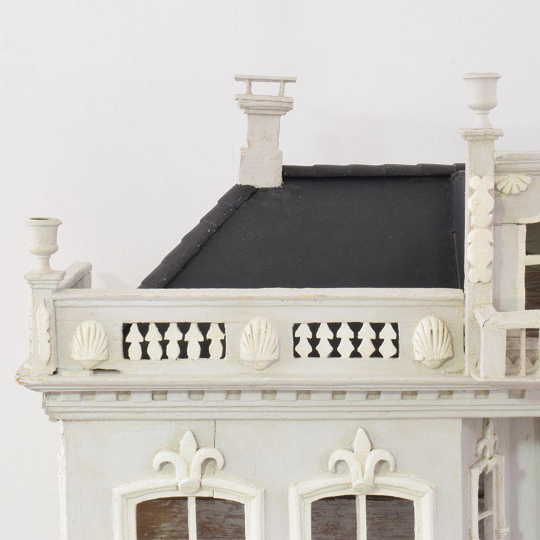 Art populaire hollandais du 19ème siècle Miniature architecturale manoir Pigeon / cage à oiseaux en vente 3