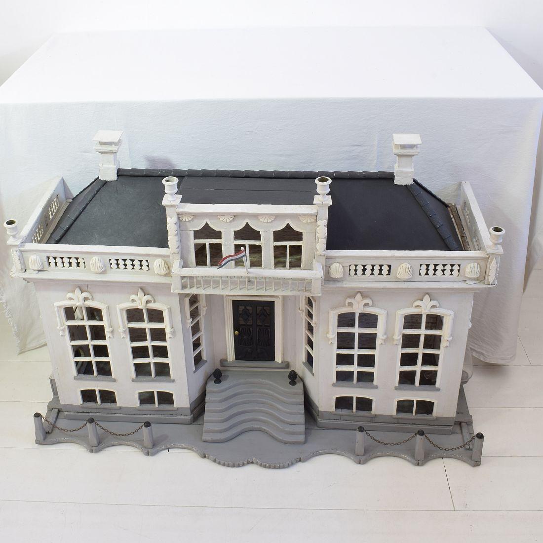 Niederländische architektonische Miniatur-Mansion-Pferdchen/Vogelkäfig aus dem 19. Jahrhundert im Angebot 8