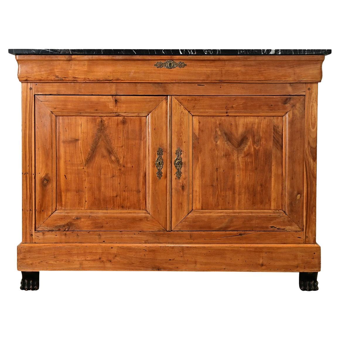 Dutch 19th Century Fruitwood Buffet For Sale