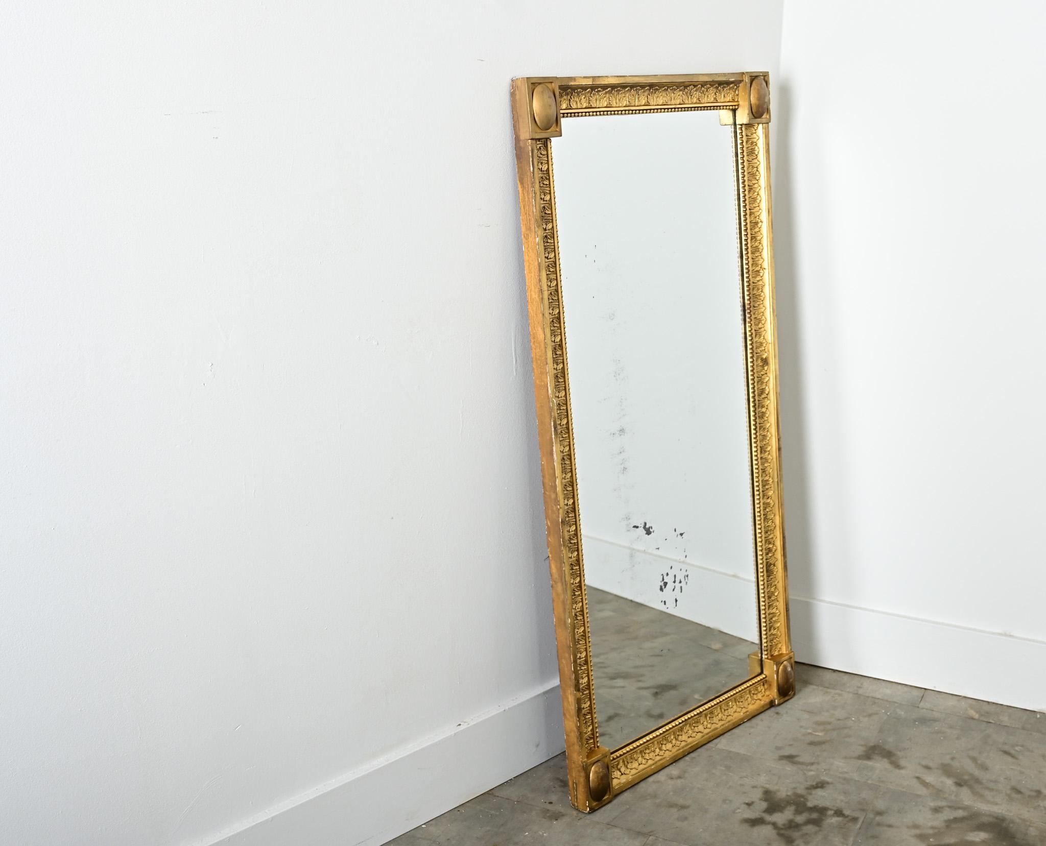 Gold Dutch 19th Century Gilt Symmetrical Mirror For Sale