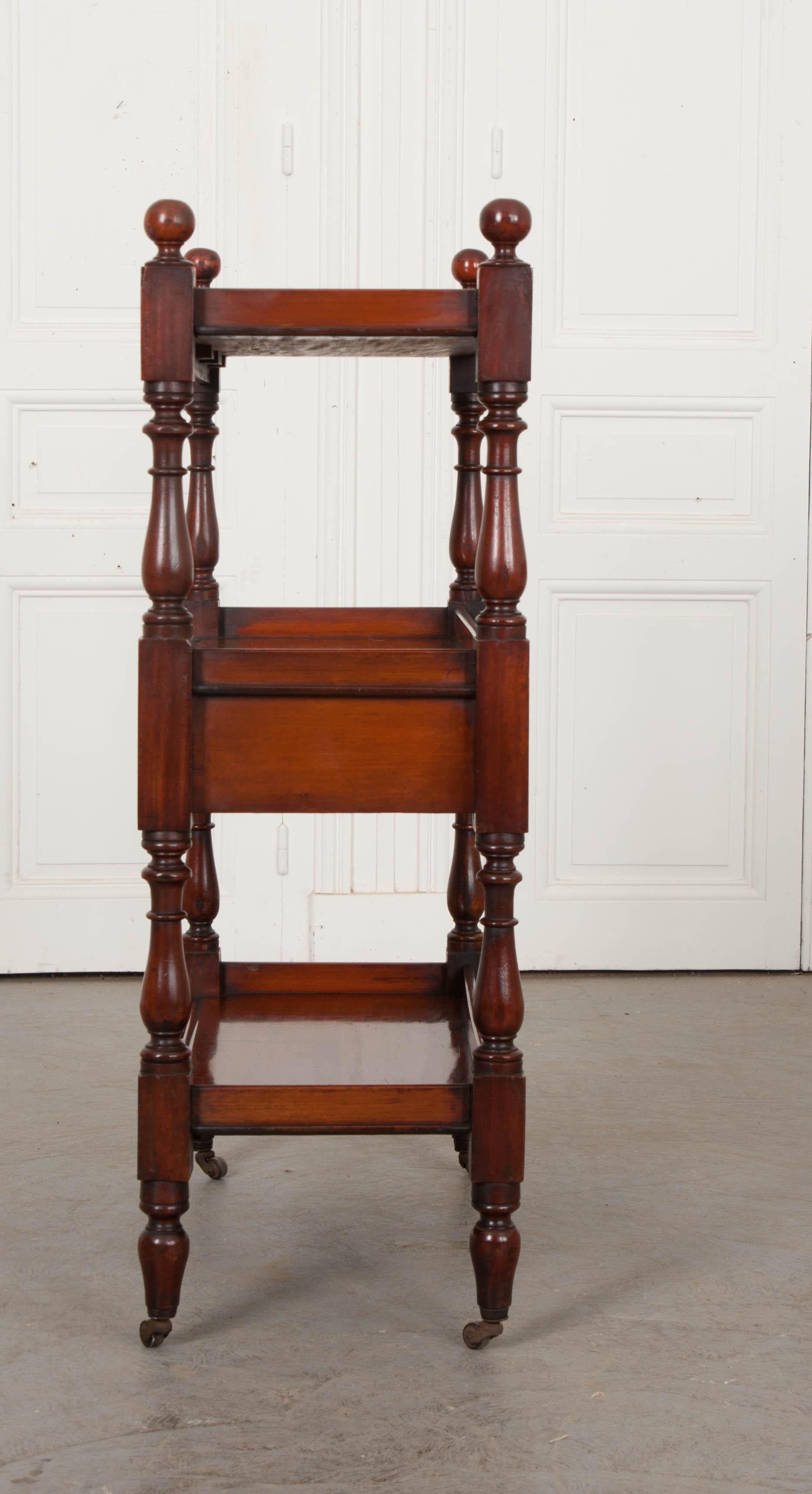 Dutch 19th Century Mahogany Tea Trolley 4