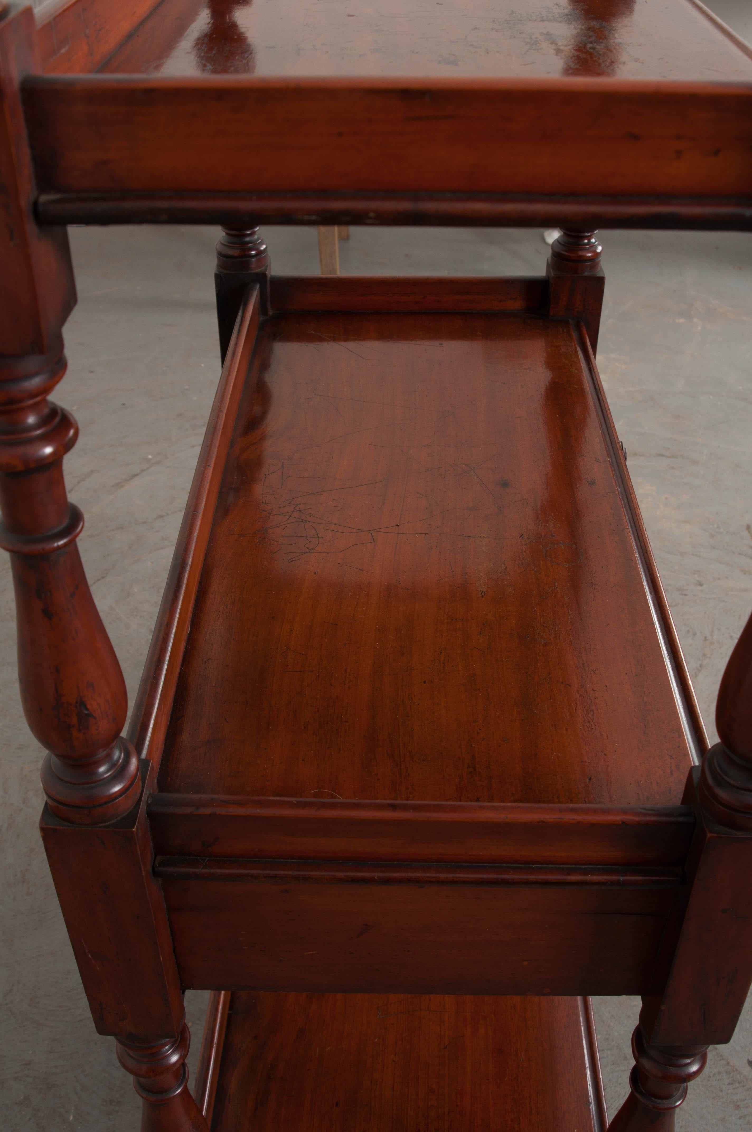 Dutch 19th Century Mahogany Tea Trolley 1