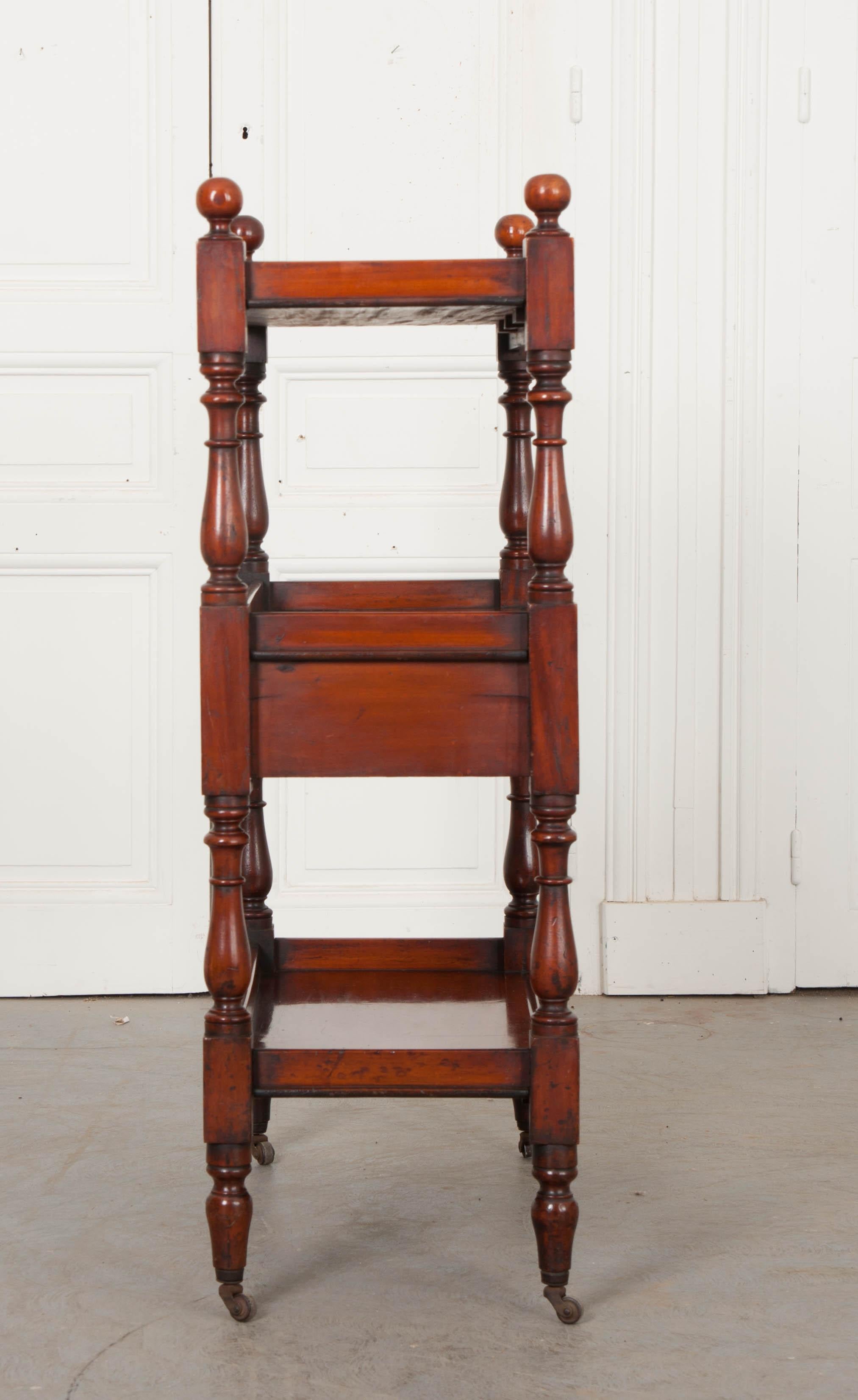 Dutch 19th Century Mahogany Tea Trolley 3