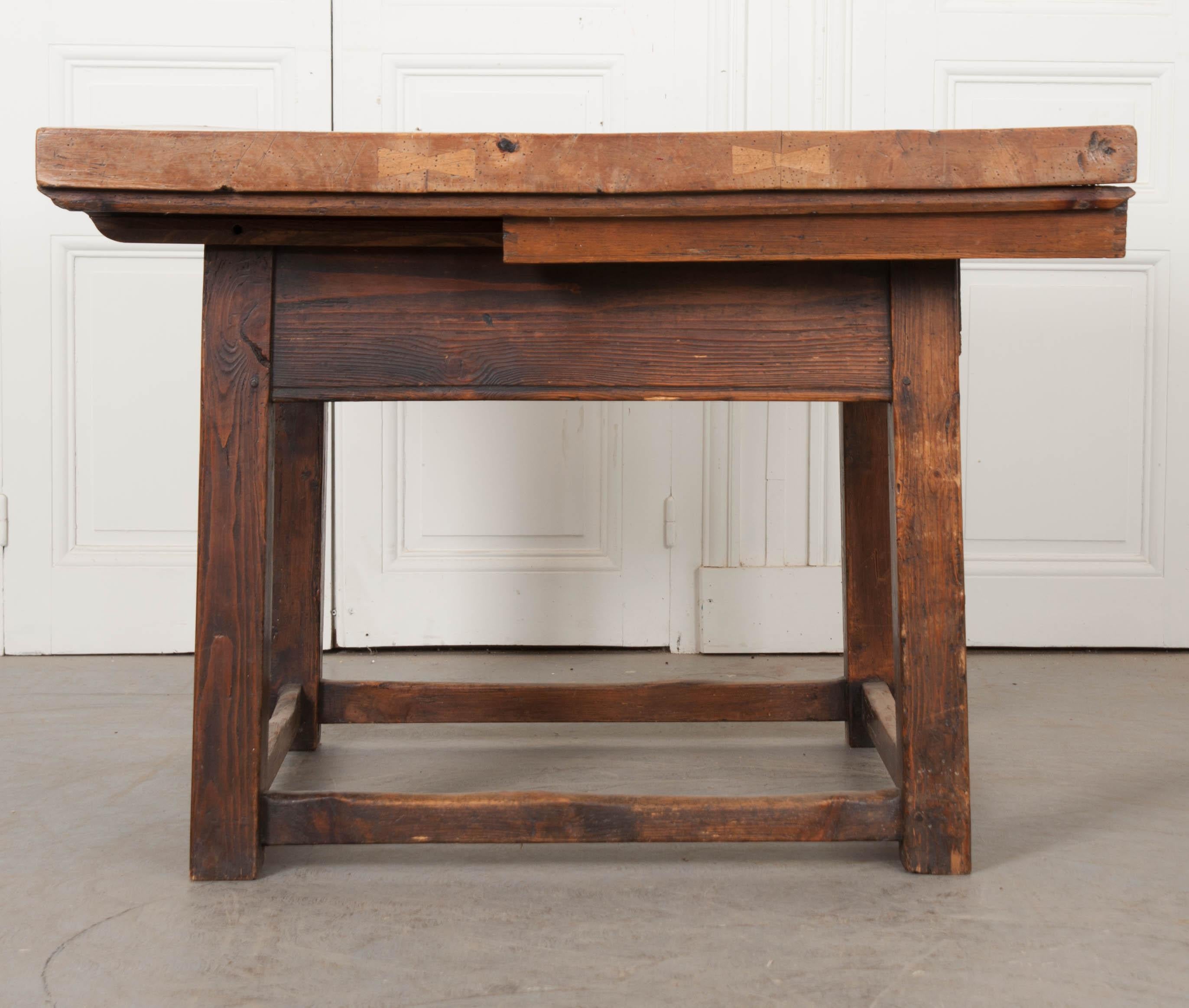 Dutch 19th Century Mixed Woods Paying Desk 8