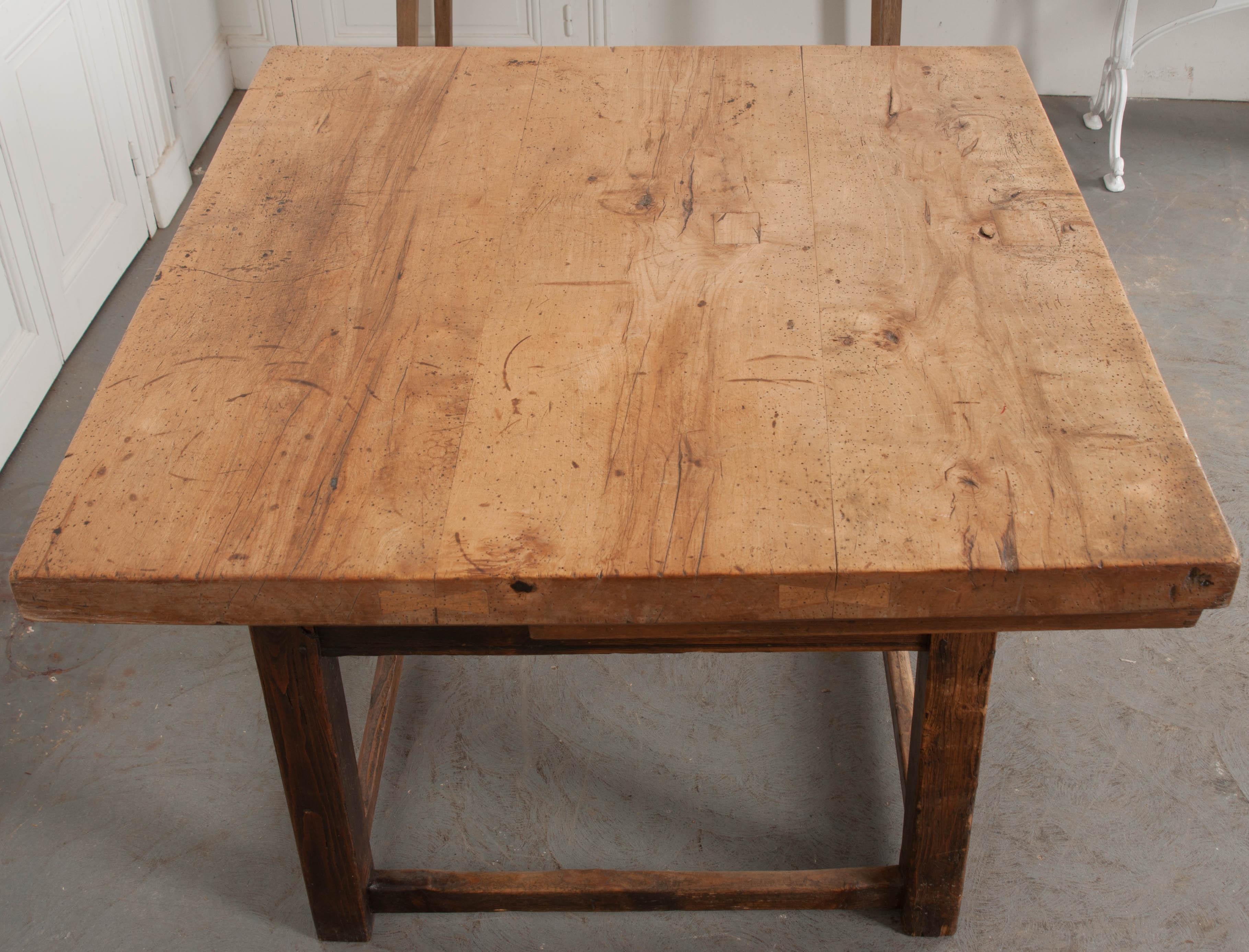 Dutch 19th Century Mixed Woods Paying Desk 1