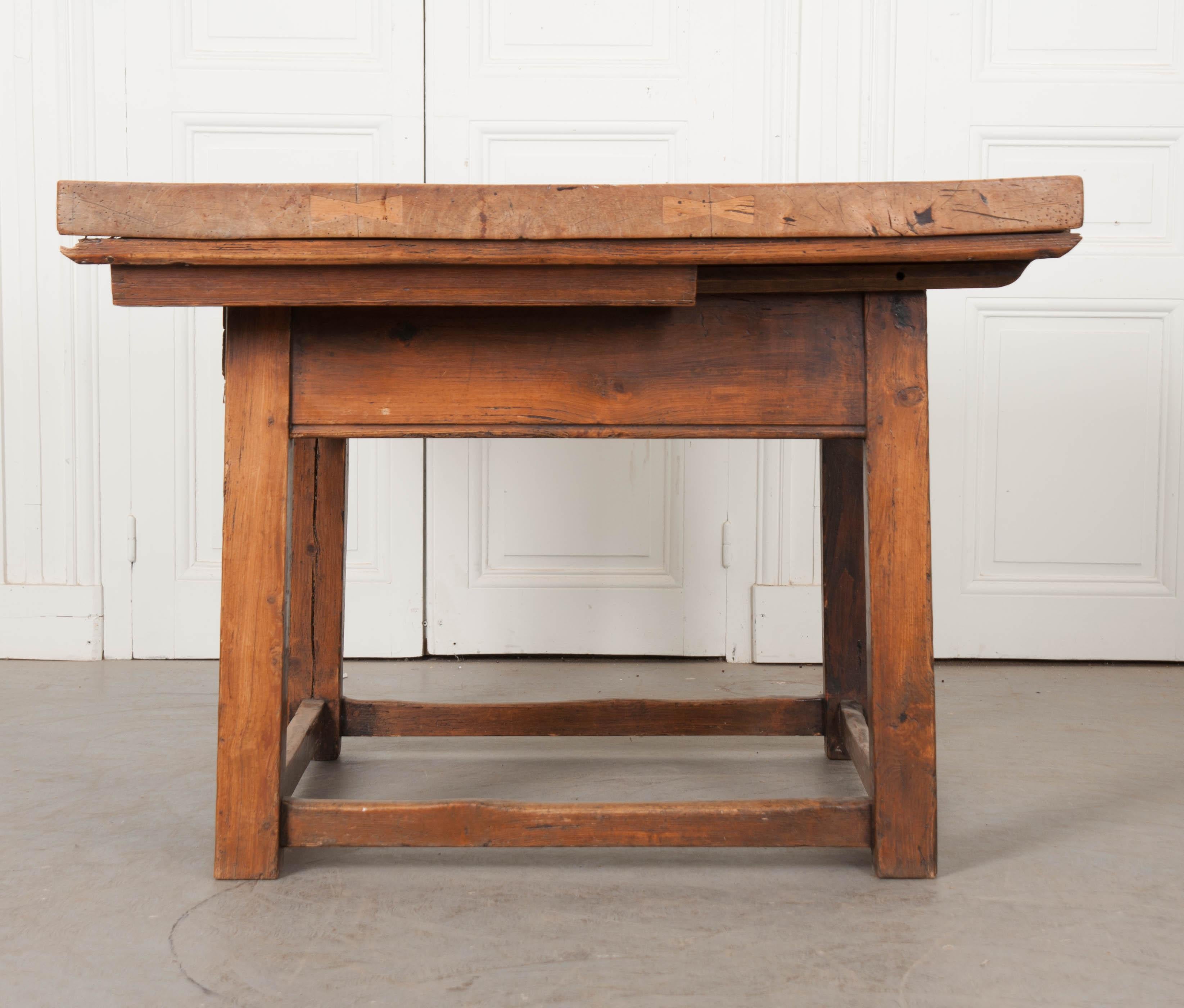 Dutch 19th Century Mixed Woods Paying Desk 2
