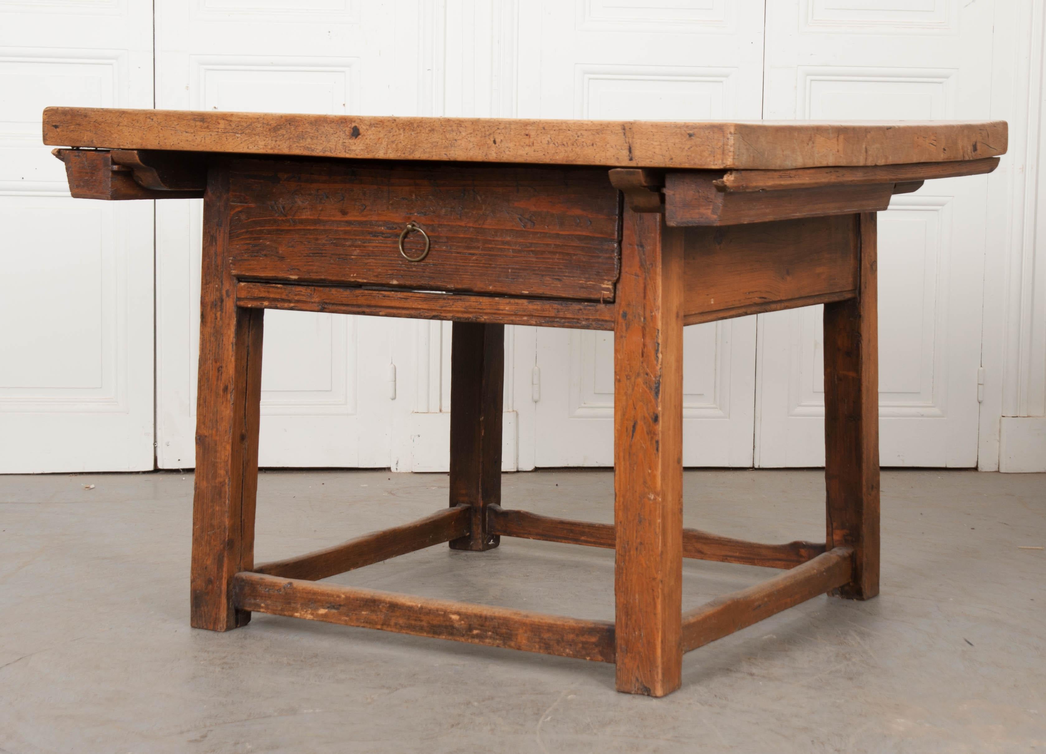 Dutch 19th Century Mixed Woods Paying Desk 3