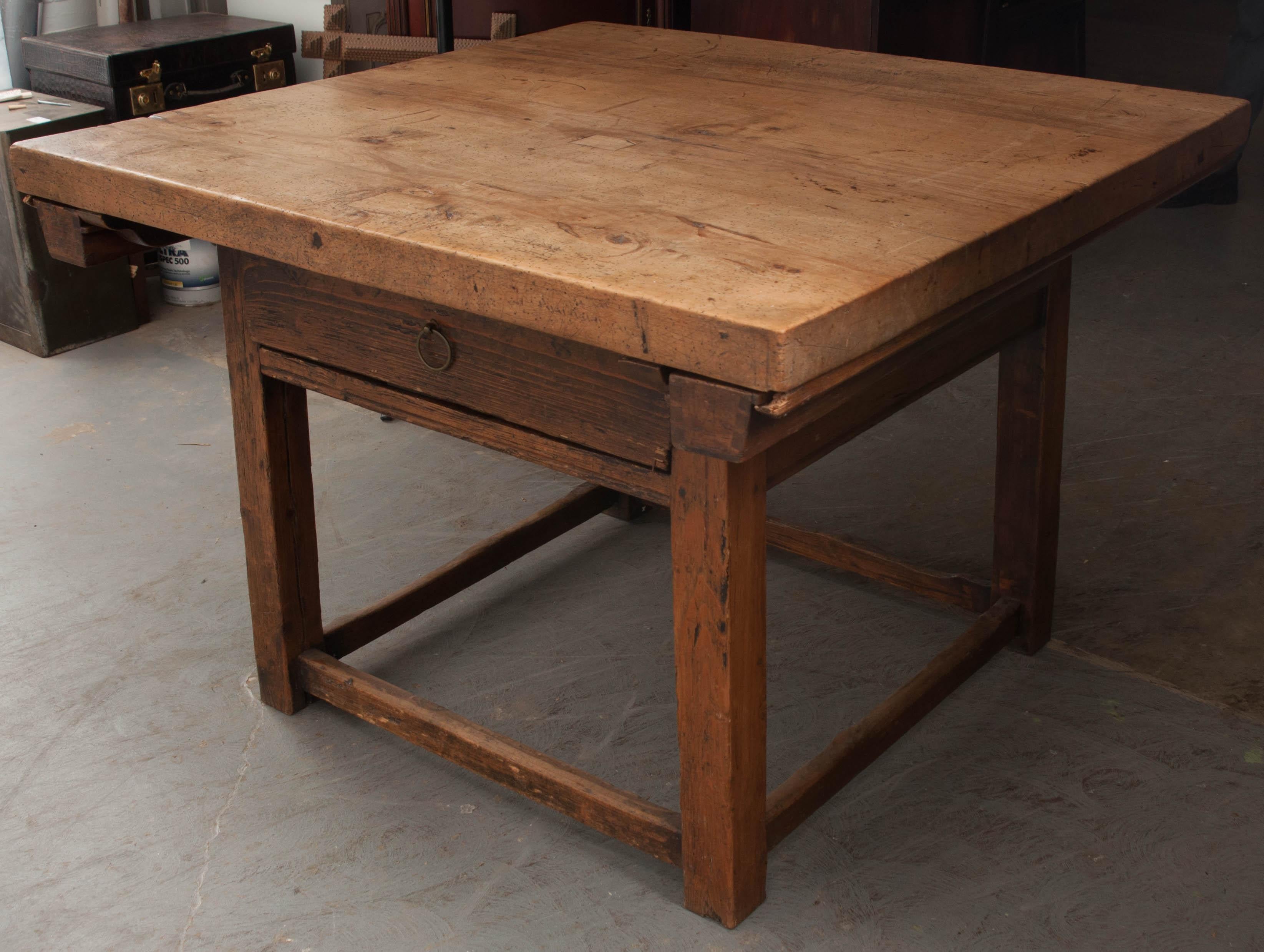 Dutch 19th Century Mixed Woods Paying Desk 5