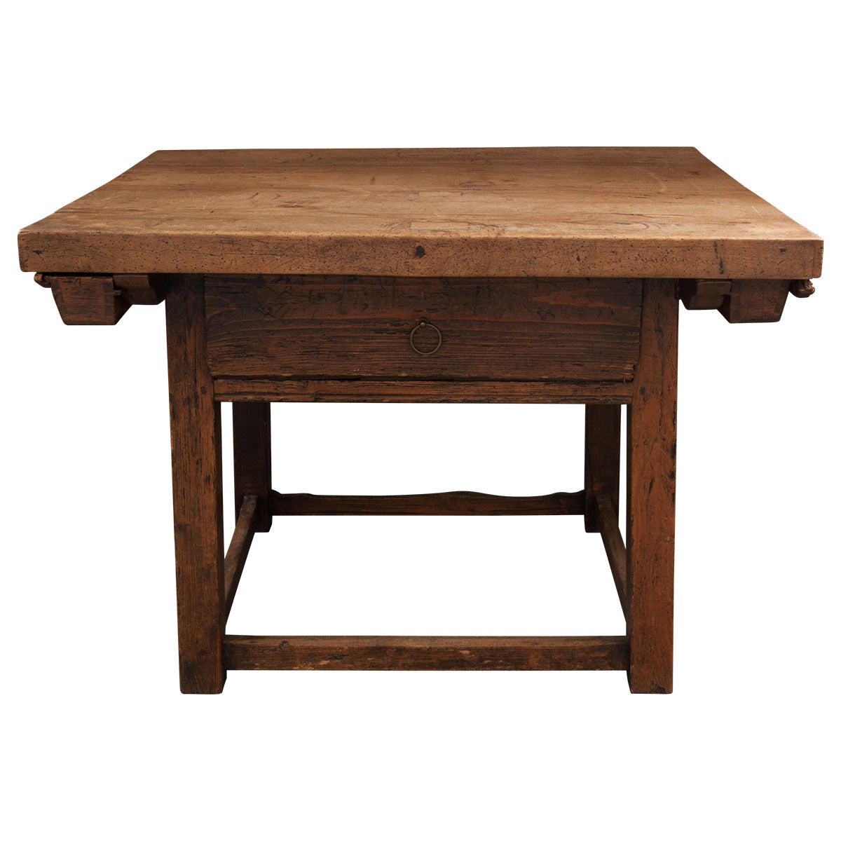 Dutch 19th Century Mixed Woods Paying Desk