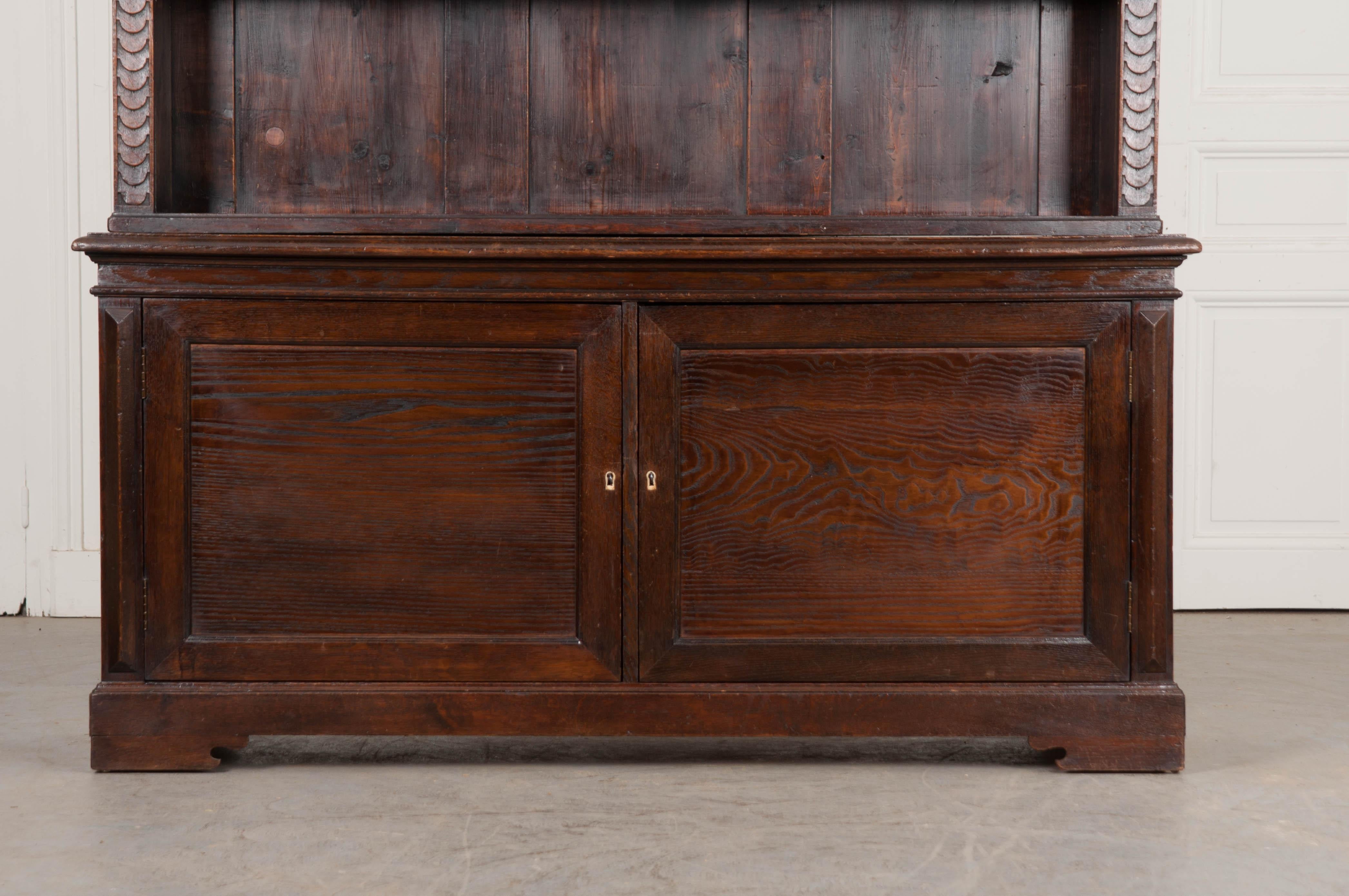 Dutch 19th Century Oak Bookcase 6