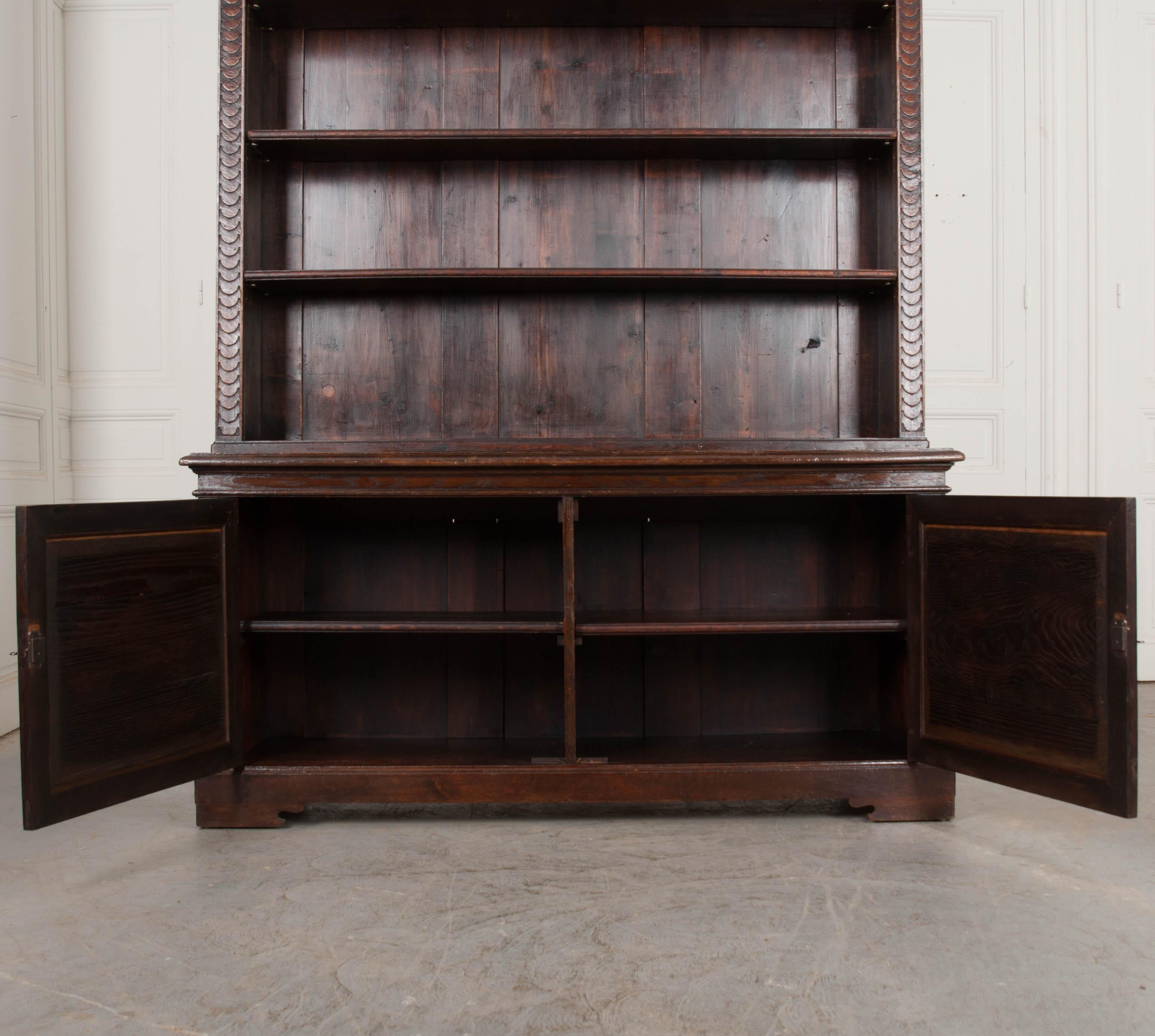 Dutch 19th Century Oak Bookcase 8