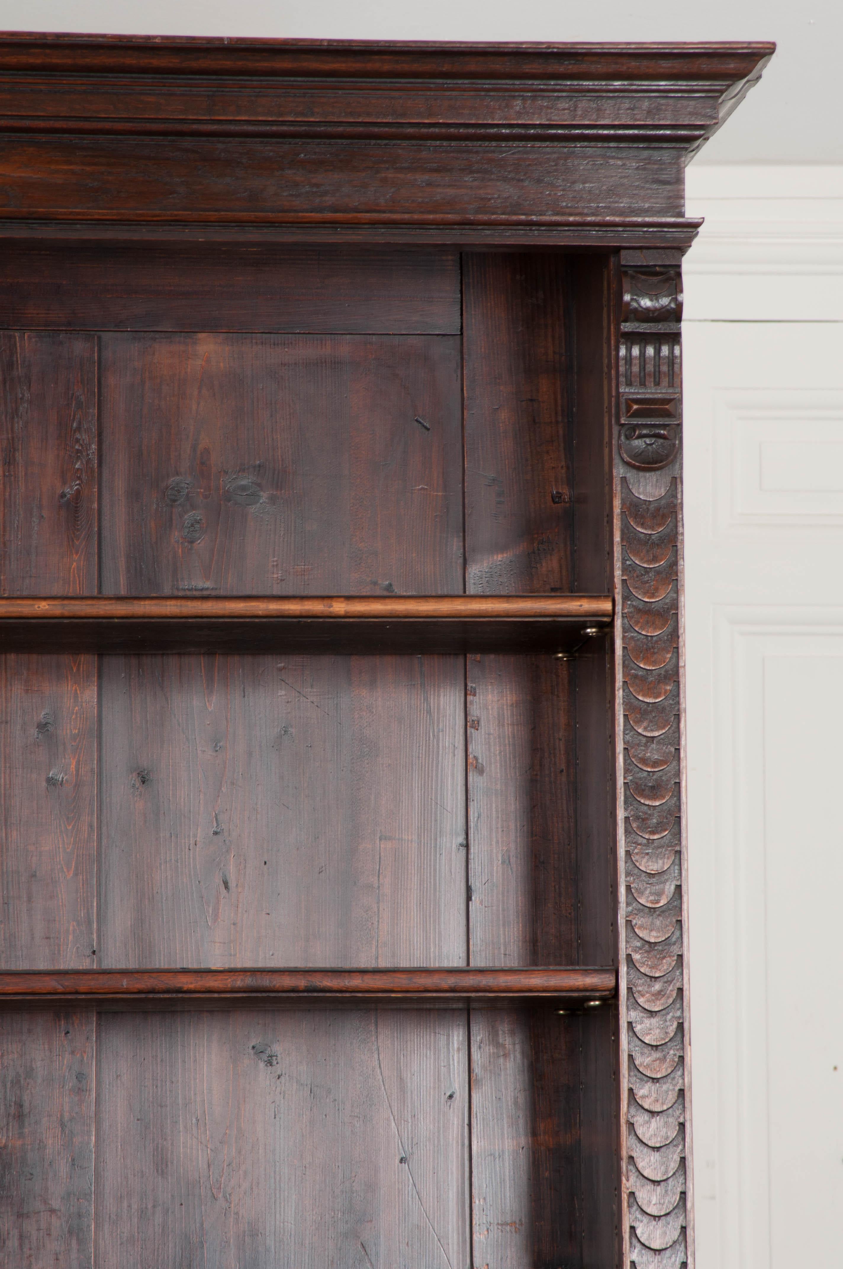 Dutch 19th Century Oak Bookcase In Good Condition In Baton Rouge, LA