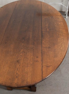 Dutch 19th Century Oak Gateleg Dining Table